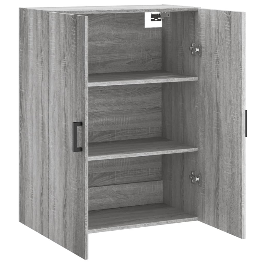 Hangkast 69,5X34X90 Cm Eikenkleurig Grijs sonoma