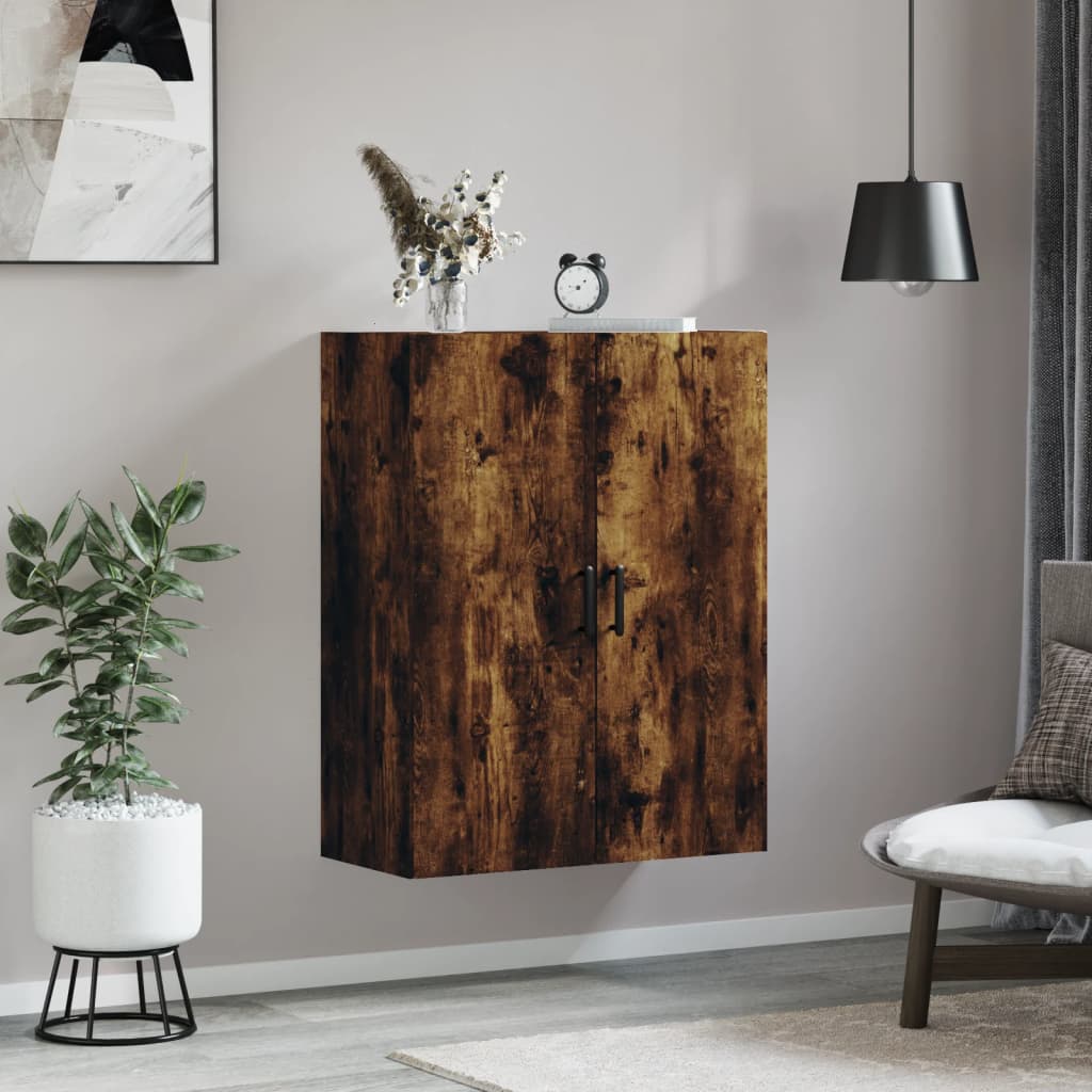 Hangkast 69,5X34X90 Cm Kleurig Gerookt eiken