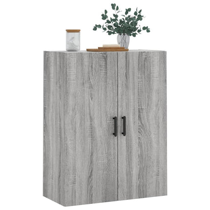 Hangkast 69,5X34X90 Cm Grijs Sonoma Eikenkleurig