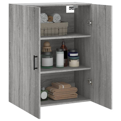 Hangkast 69,5X34X90 Cm Grijs Sonoma Eikenkleurig