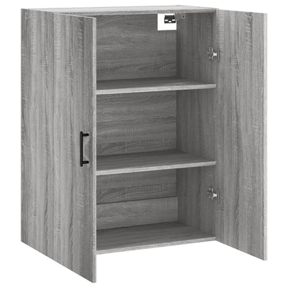Hangkast 69,5X34X90 Cm Grijs Sonoma Eikenkleurig