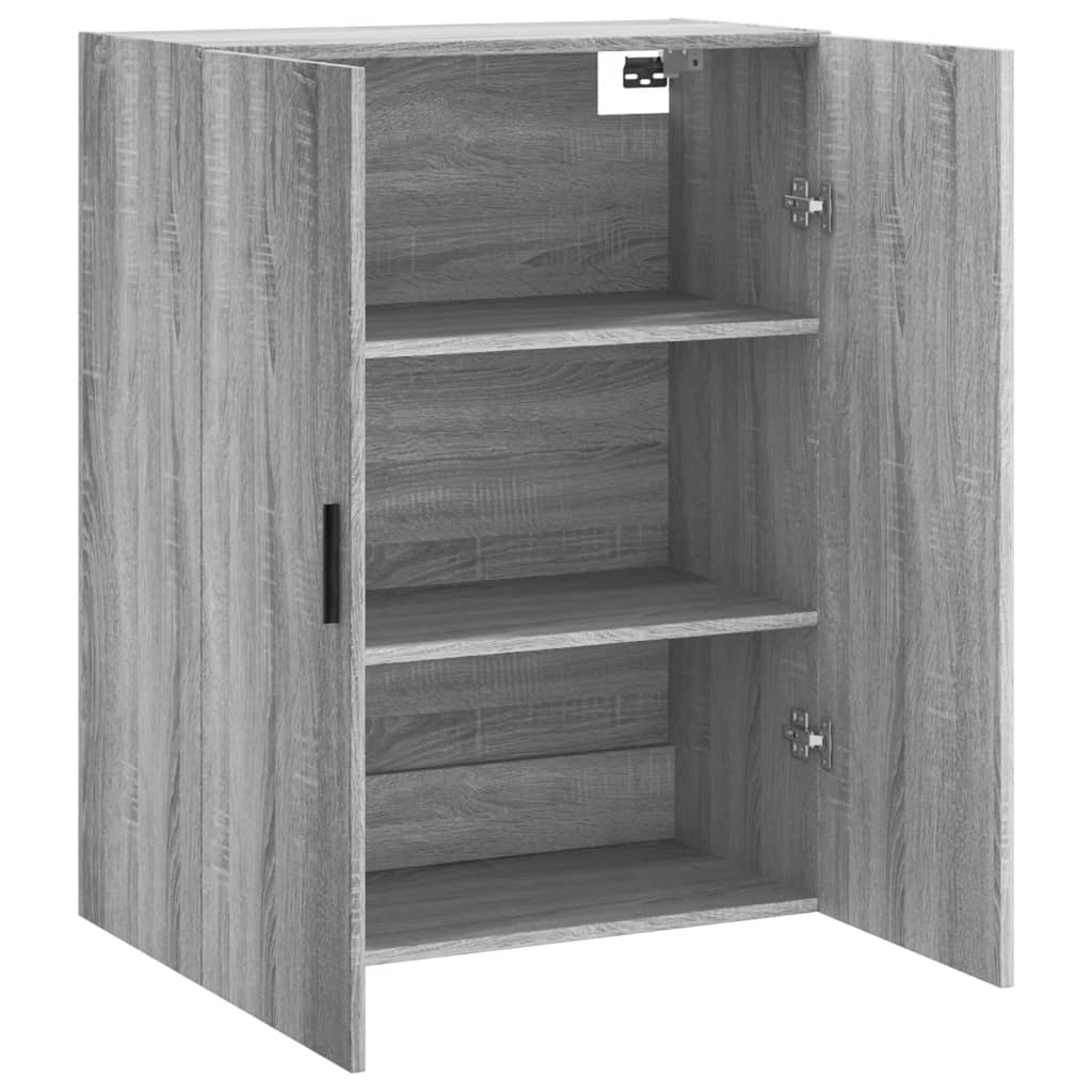 Hangkast 69,5X34X90 Cm Grijs Sonoma Eikenkleurig
