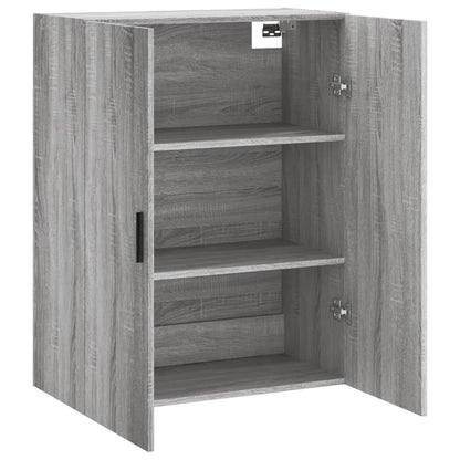 Hangkast 69,5X34X90 Cm Grijs Sonoma Eikenkleurig