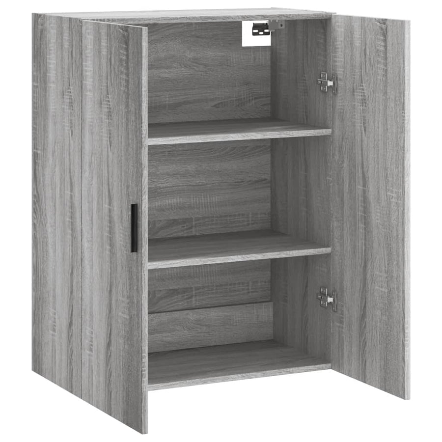 Hangkast 69,5X34X90 Cm Grijs Sonoma Eikenkleurig