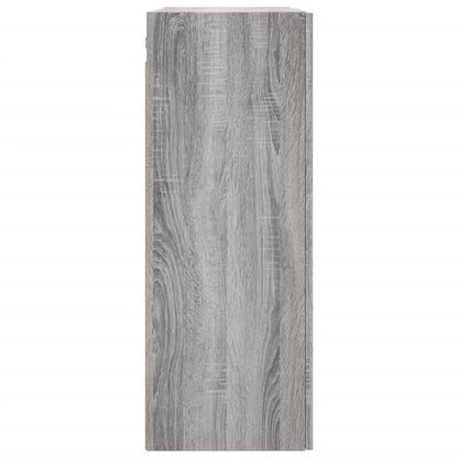 Hangkast 69,5X34X90 Cm Grijs Sonoma Eikenkleurig