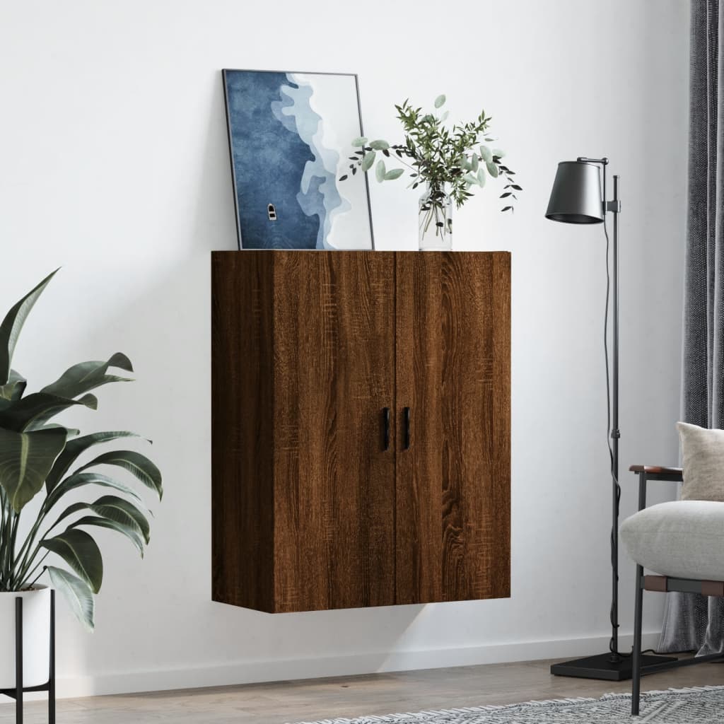 Hangkast 69,5X34X90 Cm Bruin Eikenkleur
