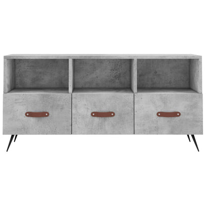 Tv-Meubel 02X36X50 Cm Bewerkt Hout Betongrijs