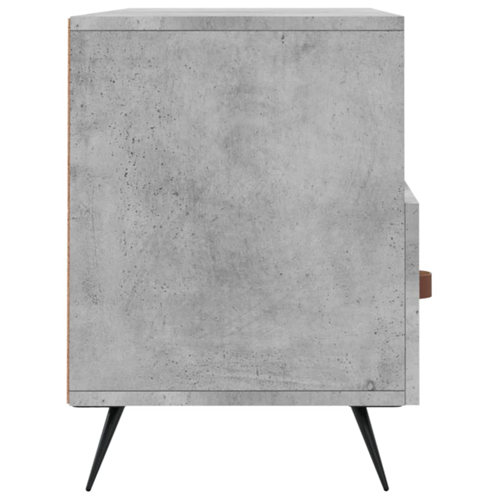 Tv-Meubel 02X36X50 Cm Bewerkt Hout Betongrijs