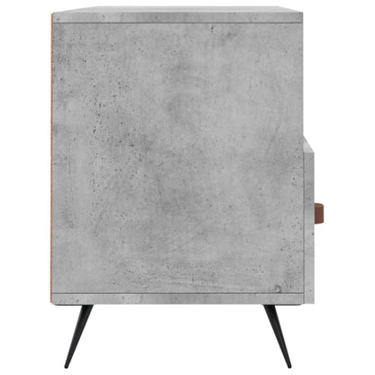 Tv-Meubel 02X36X50 Cm Bewerkt Hout Betongrijs