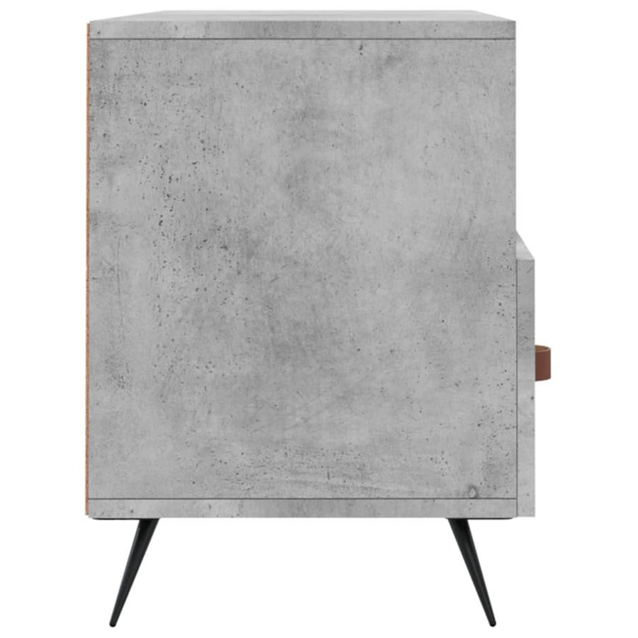 Tv-Meubel 02X36X50 Cm Bewerkt Hout Betongrijs