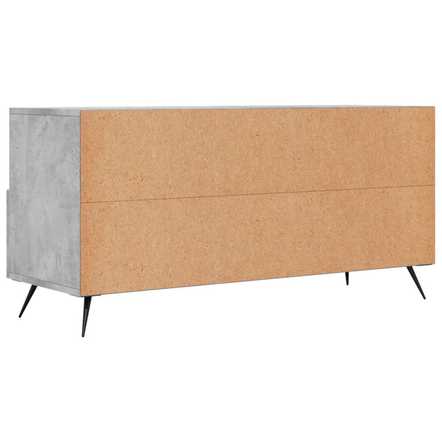 Tv-Meubel 02X36X50 Cm Bewerkt Hout Betongrijs
