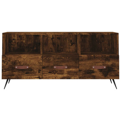 Tv-Meubel 02X36X50 Cm Bewerkt Hout Kleurig Gerookt eiken