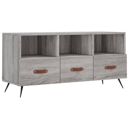 Tv-Meubel 02X36X50 Cm Bewerkt Hout Eikenkleurig Grijs sonoma