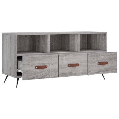Tv-Meubel 02X36X50 Cm Bewerkt Hout Eikenkleurig Grijs sonoma