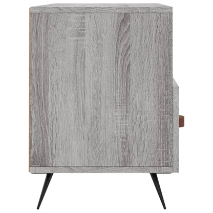 Tv-Meubel 02X36X50 Cm Bewerkt Hout Eikenkleurig Grijs sonoma