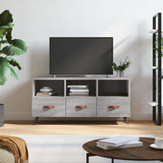 Tv-meubel 102x36x50 cm bewerkt hout grijs