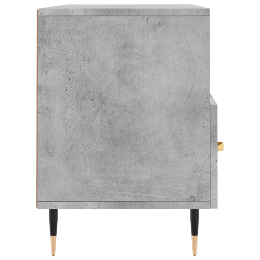 Tv-Meubel 02X36X50 Cm Bewerkt Hout Betongrijs