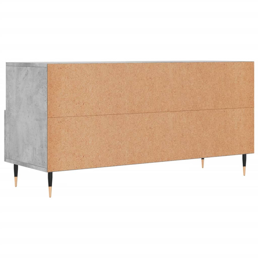 Tv-Meubel 02X36X50 Cm Bewerkt Hout Betongrijs
