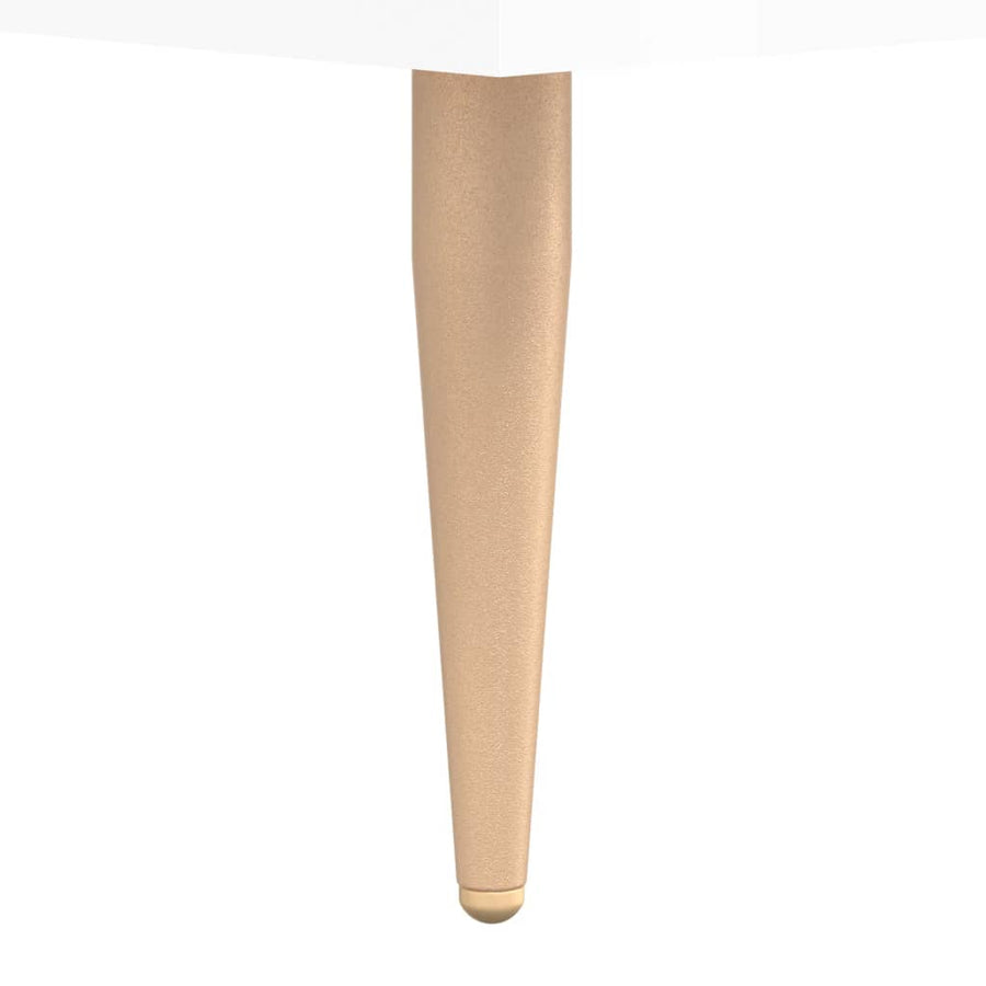 Tv-Meubel 02X36X50 Cm Bewerkt Hout Hoogglans wit