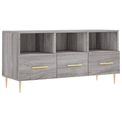 Tv-Meubel 02X36X50 Cm Bewerkt Hout Eikenkleurig Grijs sonoma