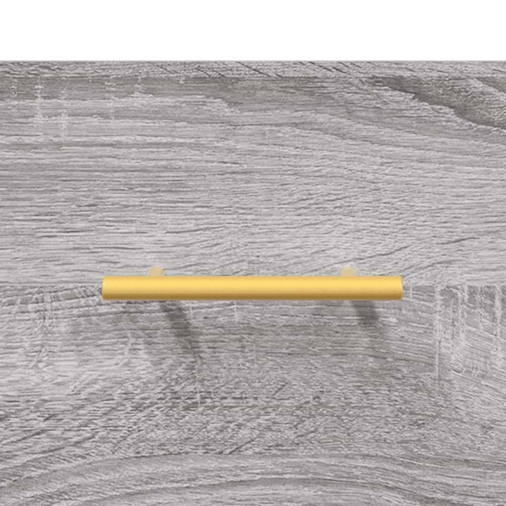 Tv-Meubel 02X36X50 Cm Bewerkt Hout Eikenkleurig Grijs sonoma