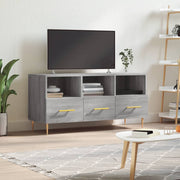Tv-meubel 102x36x50 cm bewerkt hout grijs