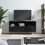 Tv-meubel 102x36x50 cm bewerkt hout zwart