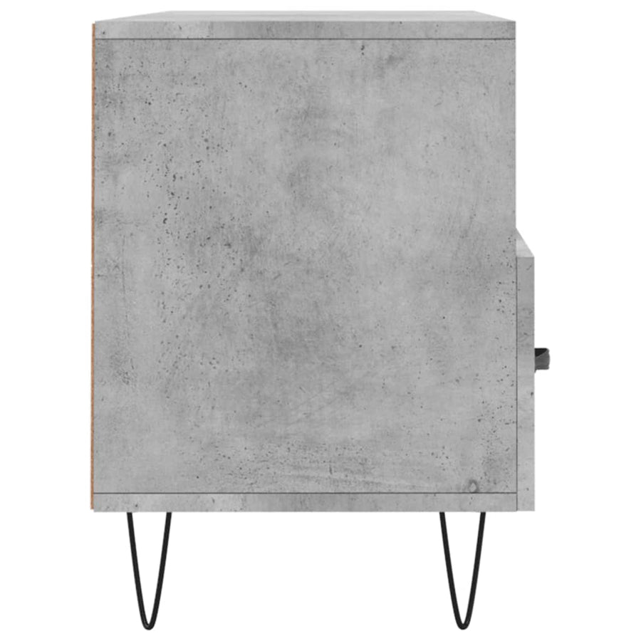 Tv-Meubel 02X36X50 Cm Bewerkt Hout Betongrijs