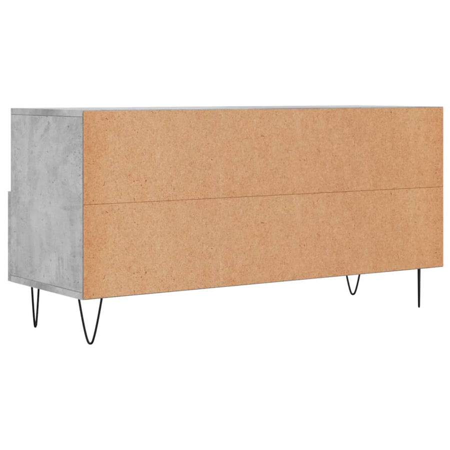 Tv-Meubel 02X36X50 Cm Bewerkt Hout Betongrijs