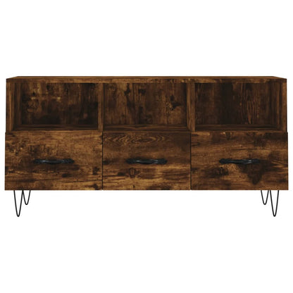 Tv-Meubel 02X36X50 Cm Bewerkt Hout Kleurig Gerookt eiken