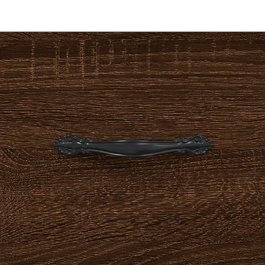 Tv-Meubel 02X36X50 Cm Bewerkt Hout Bruin Eikenkleur Bruineiken