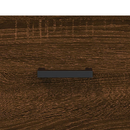 Tv-Meubel 02X36X50 Cm Bewerkt Hout Bruin Eikenkleur Bruineiken