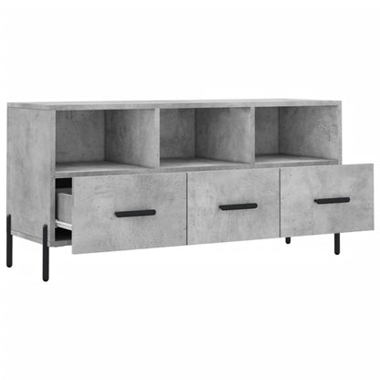 Tv-Meubel 02X36X50 Cm Bewerkt Hout Betongrijs