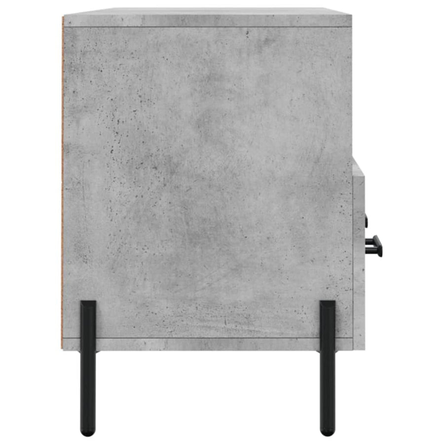 Tv-Meubel 02X36X50 Cm Bewerkt Hout Betongrijs
