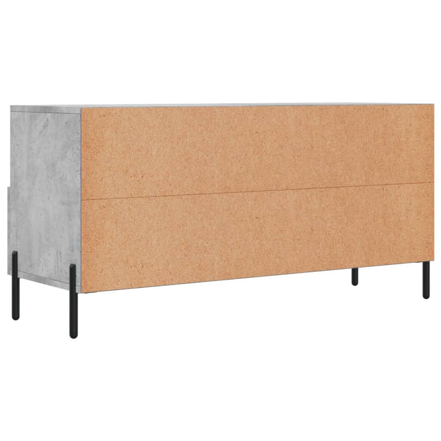 Tv-Meubel 02X36X50 Cm Bewerkt Hout Betongrijs