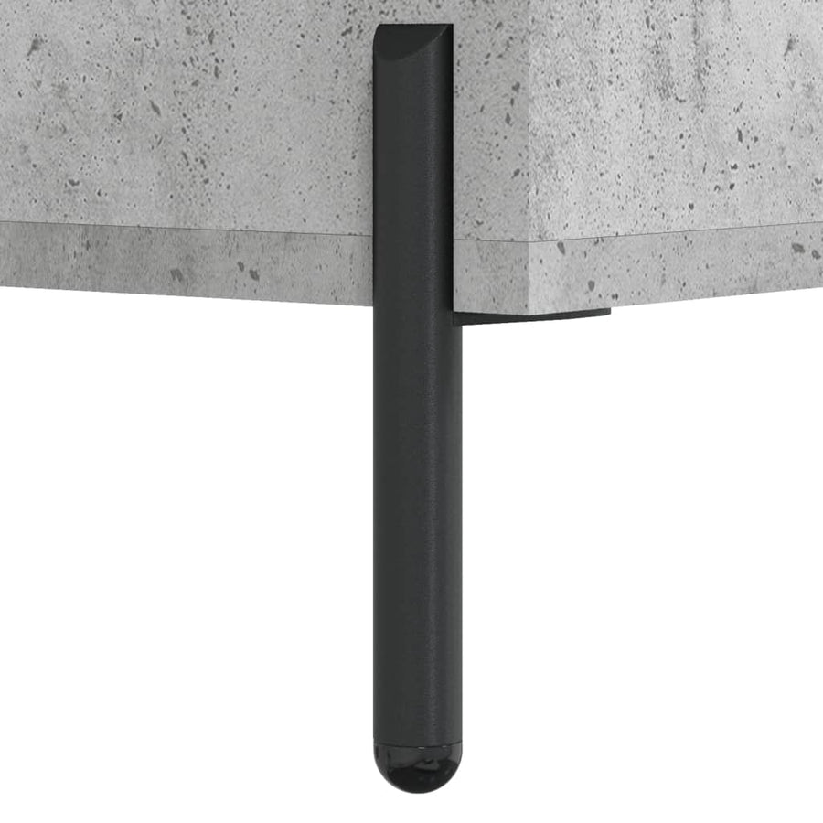 Tv-Meubel 02X36X50 Cm Bewerkt Hout Betongrijs