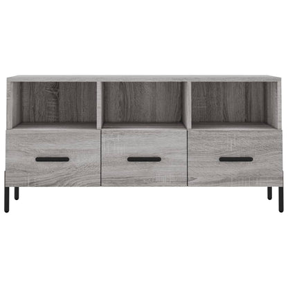 Tv-Meubel 02X36X50 Cm Bewerkt Hout Eikenkleurig Grijs sonoma