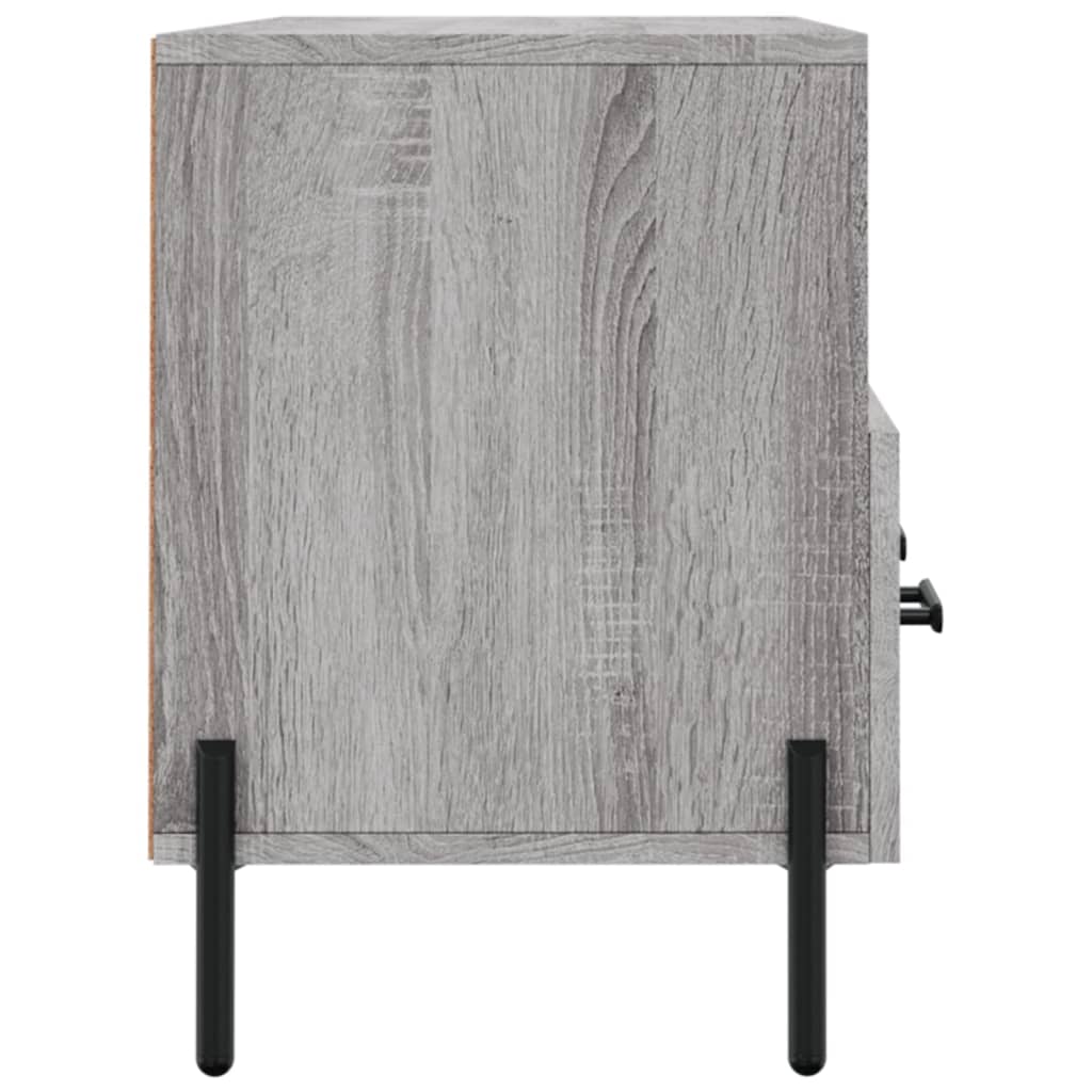 Tv-Meubel 02X36X50 Cm Bewerkt Hout Eikenkleurig Grijs sonoma