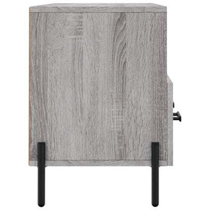 Tv-Meubel 02X36X50 Cm Bewerkt Hout Eikenkleurig Grijs sonoma