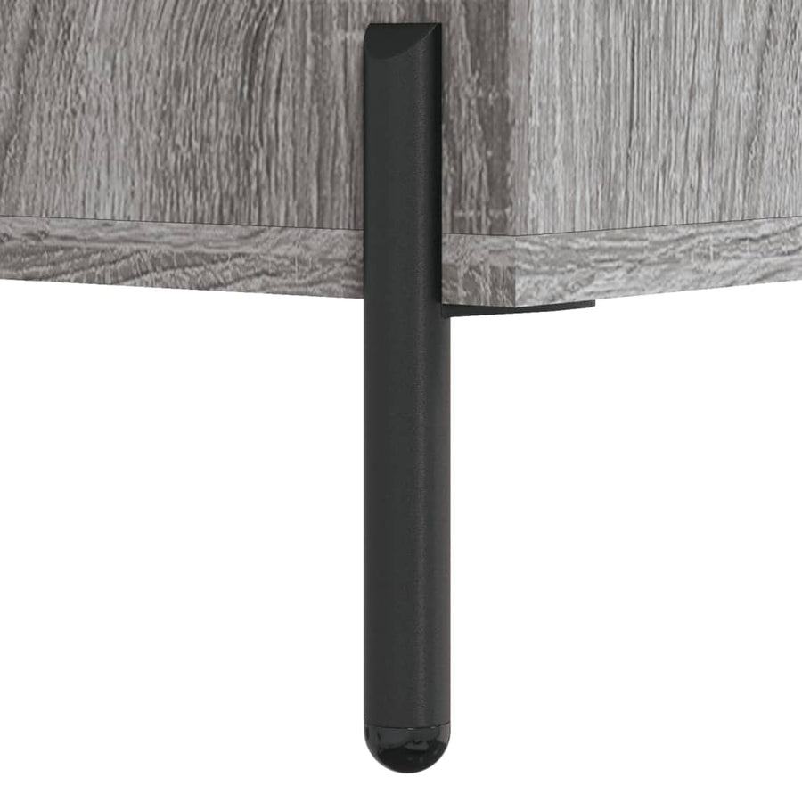 Tv-Meubel 02X36X50 Cm Bewerkt Hout Eikenkleurig Grijs sonoma