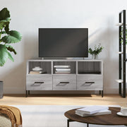 Tv-meubel 102x36x50 cm bewerkt hout grijs