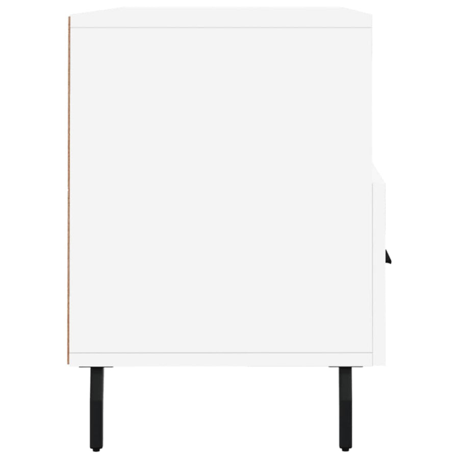 Tv-Meubel 02X36X50 Cm Bewerkt Hout Wit