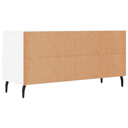 Tv-Meubel 02X36X50 Cm Bewerkt Hout Wit