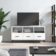 Tv-meubel 102x36x50 cm bewerkt hout wit wandmontage