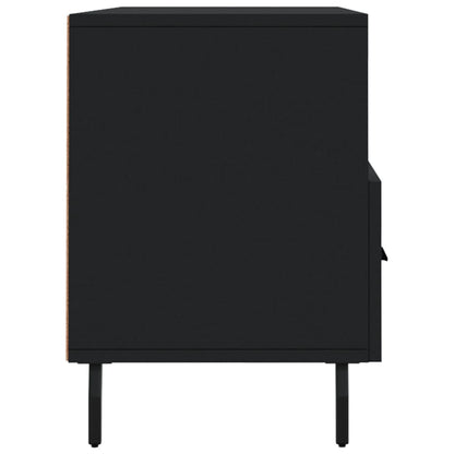 Tv-Meubel 02X36X50 Cm Bewerkt Hout Zwart