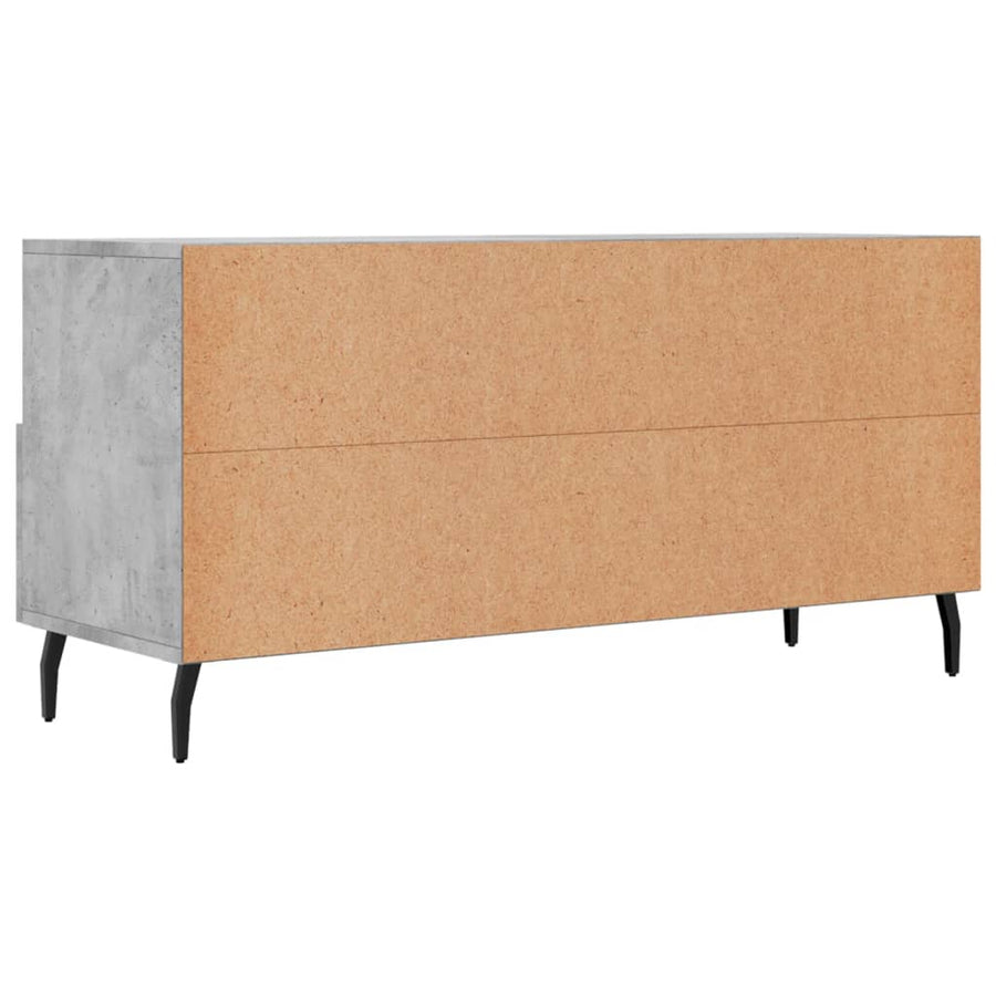 Tv-Meubel 02X36X50 Cm Bewerkt Hout Betongrijs