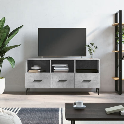 Tv-Meubel 02X36X50 Cm Bewerkt Hout Betongrijs