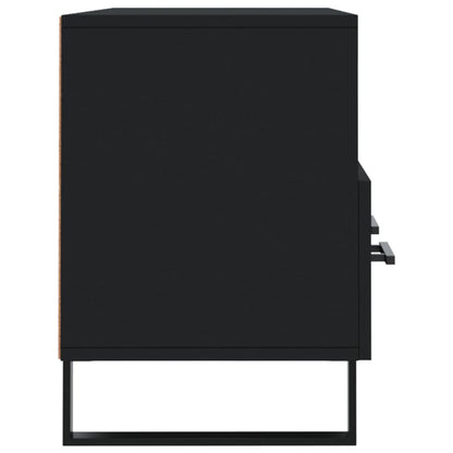 Tv-Meubel 02X36X50 Cm Bewerkt Hout Zwart