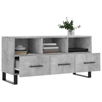 Tv-Meubel 02X36X50 Cm Bewerkt Hout Betongrijs
