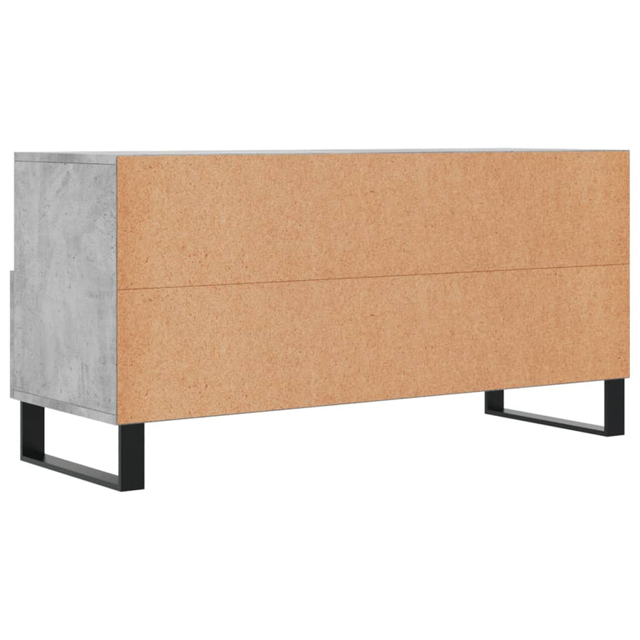 Tv-Meubel 02X36X50 Cm Bewerkt Hout Betongrijs